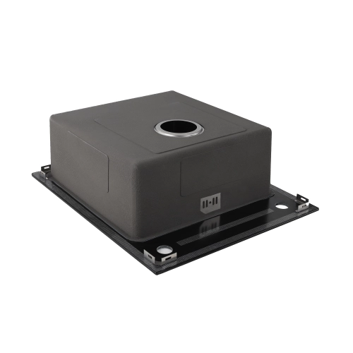 Кухонная мойка Platinum Handmade BLACK GLASS 600x510x200 - Фото № 4