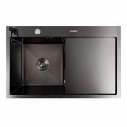 Kitchen sink CM 78*50 L PVD black VALESO Handmade 3.0/1.0
