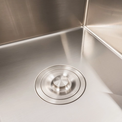 Kitchen sink CM 65*50 L stainless steel VALESO Handmade (3.0/1.0) - Фото № 4