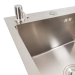Kitchen sink CM 65*50 L stainless steel VALESO Handmade (3.0/1.0) - Фото № 3