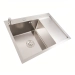 Kitchen sink CM 65*50 L stainless steel VALESO Handmade (3.0/1.0) - Фото № 1