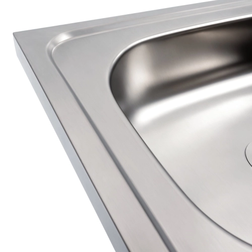 Мойка кухонная из нержавеющей стали Platinum 4050 (0,4/120 мм) - Фото № 3