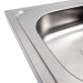 Мойка кухонная из нержавеющей стали Platinum 4050 (0,4/120 мм) - Фото № 3