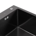 Kitchen sink 6045 stainless steel PVD black DÉCOR VALESO Handmade (3.0/1.0) - Фото № 3