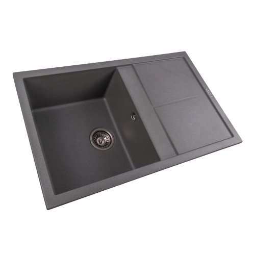 Granite kitchen sink Platinum 7950 Selena matte Gray monsoon - Фото № 1