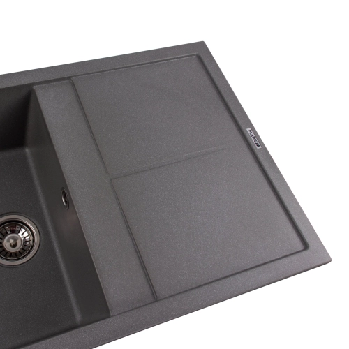 Granite kitchen sink Platinum 7950 Selena matte Gray monsoon - Фото № 2