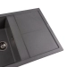 Granite kitchen sink Platinum 7950 Selena matte Gray monsoon - Фото № 2