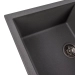 Granite kitchen sink Platinum 7950 Selena matte Gray monsoon - Фото № 3