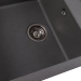 Granite kitchen sink Platinum 7950 Selena matte Gray monsoon - Фото № 4