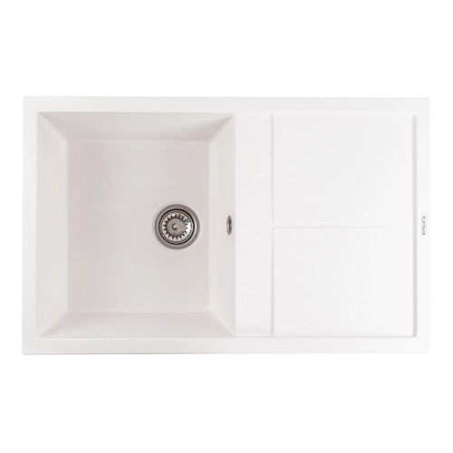 Granite kitchen sink Platinum 7950 Selena matte Snow White