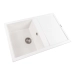 Granite kitchen sink Platinum 7950 Selena matte Snow White - Фото № 4