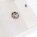 Granite kitchen sink Platinum 7950 Selena matte Snow White - Фото № 1