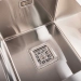 Кухонная мойка Platinum Handmade HDB 780х430х230 на две чаши (квадратный сифон, 3.0/1.0) - Фото № 4