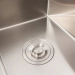 Kitchen sink CM 58*48 L stainless steel VALESO Handmade (round siphon 3.0/1.0) - Фото № 4