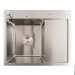 Kitchen sink CM 58*48 L stainless steel VALESO Handmade (round siphon 3.0/1.0) - Фото №1
