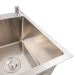 Kitchen sink CM 58*48 R stainless steel VALESO Handmade (round siphon 3.0/1.0) - Фото № 2