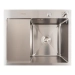 Kitchen sink CM 58*48 R stainless steel VALESO Handmade (round siphon 3.0/1.0) - Фото №1