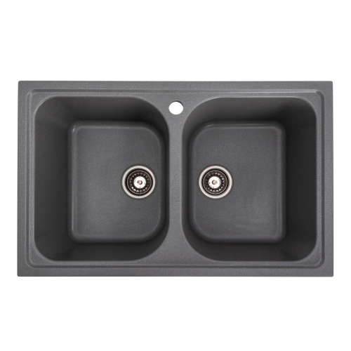 Granite kitchen sink Platinum 7950 Equatoria matte Gray Monsoon