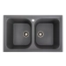 Granite kitchen sink Platinum 7950 Equatoria matte Gray Monsoon - Фото №1