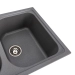 Granite kitchen sink Platinum 7950 Equatoria matte Gray Monsoon - Фото № 3