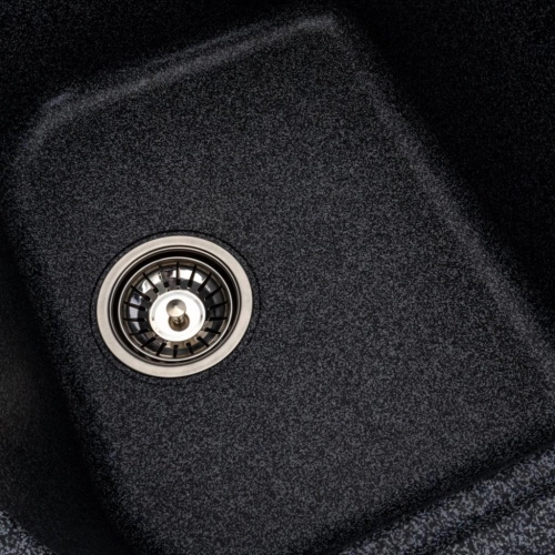 Granite kitchen sink Platinum 7950 Equatoria matte Graphite - Фото № 6