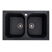 Granite kitchen sink Platinum 7950 Equatoria matte Graphite - Фото №1