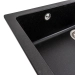 Granite kitchen sink Platinum 7945 Paruana matte Black metallic - Фото № 3