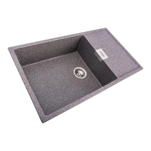 Гранітна мийка для кухні Platinum 8650 DIAMOND матова (мікс) - Фото № 1