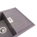 Гранітна мийка для кухні Platinum 8650 DIAMOND матова (мікс) - Фото № 2
