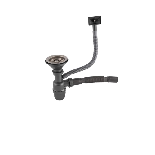 Евросифон одинарный для моек из нержавеющей стали VALESO