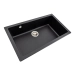 Granite kitchen sink Platinum 7945 Paruana matte Black - Фото № 1