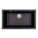 Granite kitchen sink Platinum 7945 Paruana matte Black - Фото №1