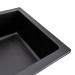 Granite kitchen sink Platinum 7945 Paruana matte Black - Фото № 2
