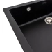 Granite kitchen sink Platinum 7945 Paruana matte Black - Фото № 3