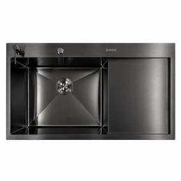 Kitchen sink PVD black CM 100*50 L VALESO Handmade (3.0/1.0)