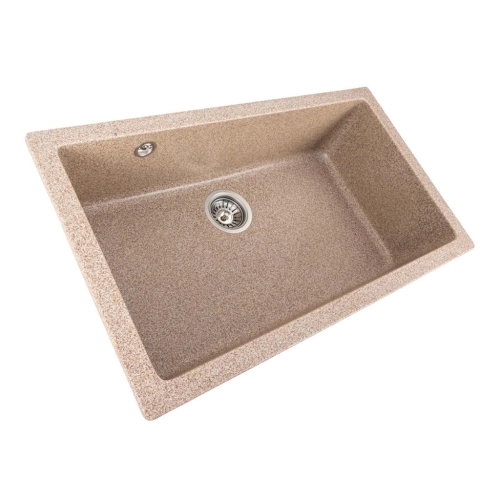 Granite kitchen sink Platinum 7945 Paruana matte Caramel - Фото № 1