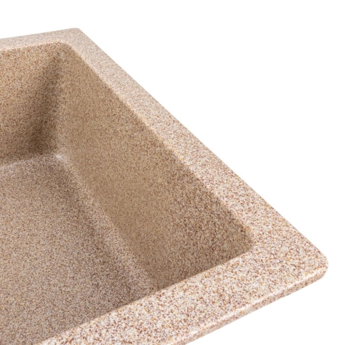 Granite kitchen sink Platinum 7945 Paruana matte Caramel - Фото № 2