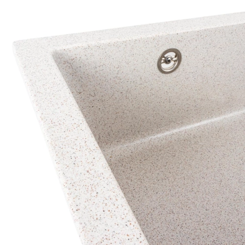 Granite kitchen sink Platinum 7945 Paruana matte Topaz - Фото № 3