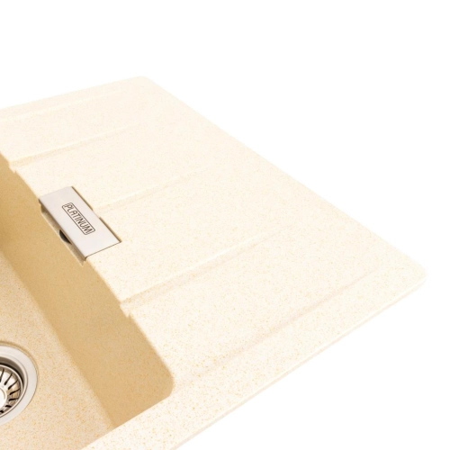 Granite kitchen sink Platinum 7850 ROMA matte (sand) - Фото № 2