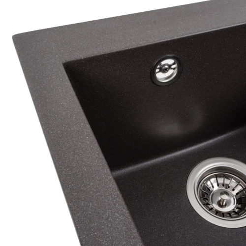Granite kitchen sink Platinum 4150 SOKIL matte Grenadine - Фото № 3