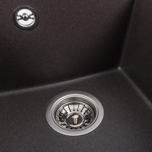 Granite kitchen sink Platinum 4150 SOKIL matte Grenadine - Фото № 4