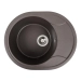 Granite kitchen sink Platinum 5847 ONYX matte Dark rock - Фото №1