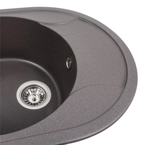 Granite kitchen sink Platinum 5847 ONYX matte Grenadine - Фото № 2