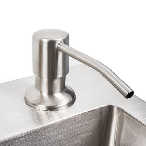 Кухонная мойка 75*45B PVD сатин Platinum Handmade "ВОДОСПАД" - Фото № 9