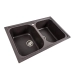 Granite kitchen sink Platinum 7950 Equatoria matte Grenadine - Фото № 1