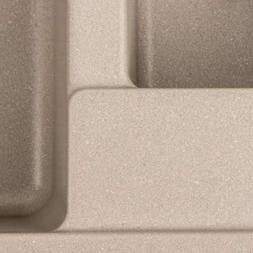 Granite kitchen sink Platinum 7850W TOSKANA matte Titanium - Фото № 5