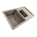Granite kitchen sink Platinum 7850W TOSKANA matte Titanium - Фото № 1