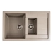 Granite kitchen sink Platinum 7850W TOSKANA matte Titanium - Фото №1