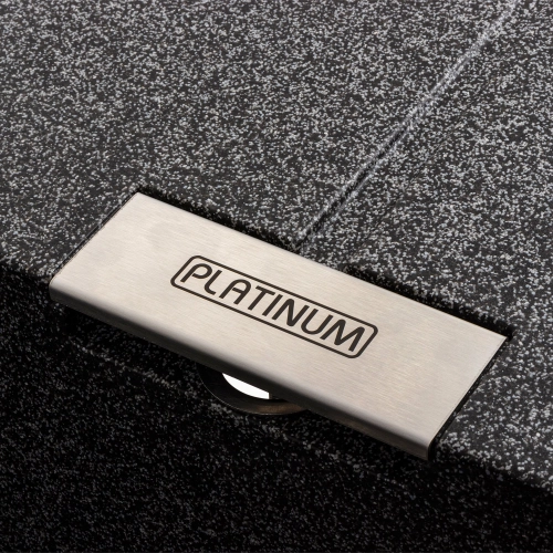 Гранітна мийка для кухні Platinum 6250 ZIRKONE матовий Графіт - Фото № 5