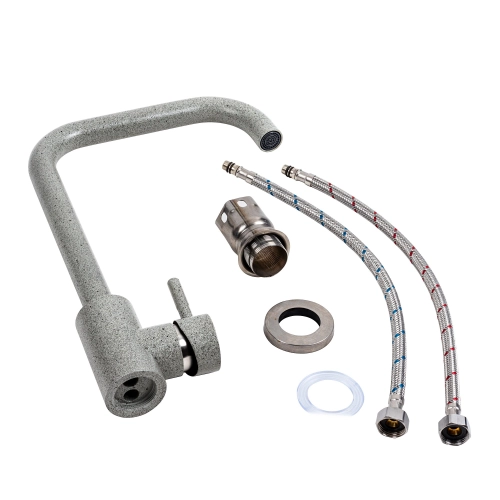 Смеситель кухонный Platinum NS02B (3008B-NA) серый - Фото № 1